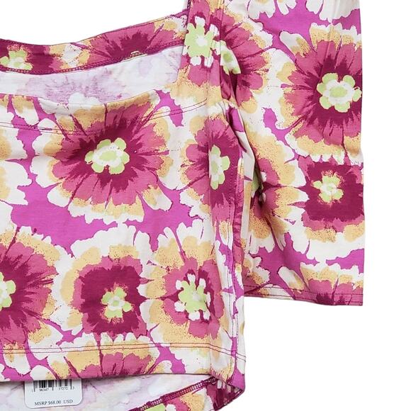 Free People Womens M Give Me More Crop Top in Pop Combo NEW - Picture 8 of 11